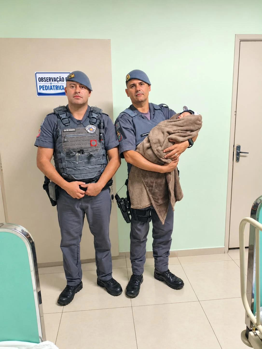 Ação rápida da Polícia Militar salva recém-nascido de 10 dias em Piedade
