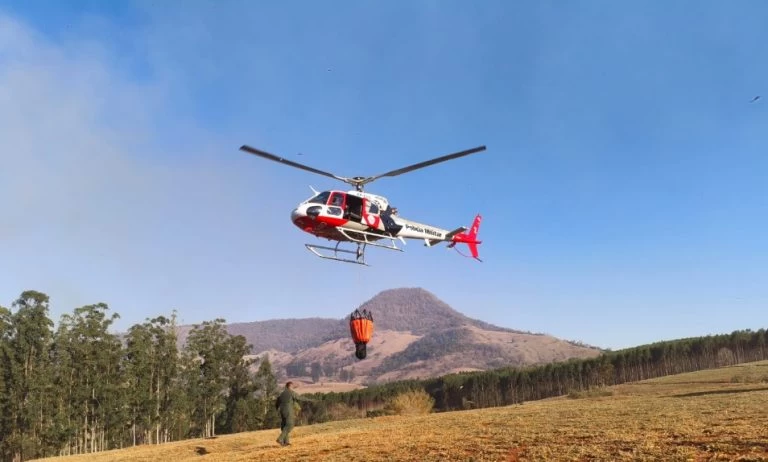Governo de SP mobiliza nove aeronaves para combater focos de incêndio