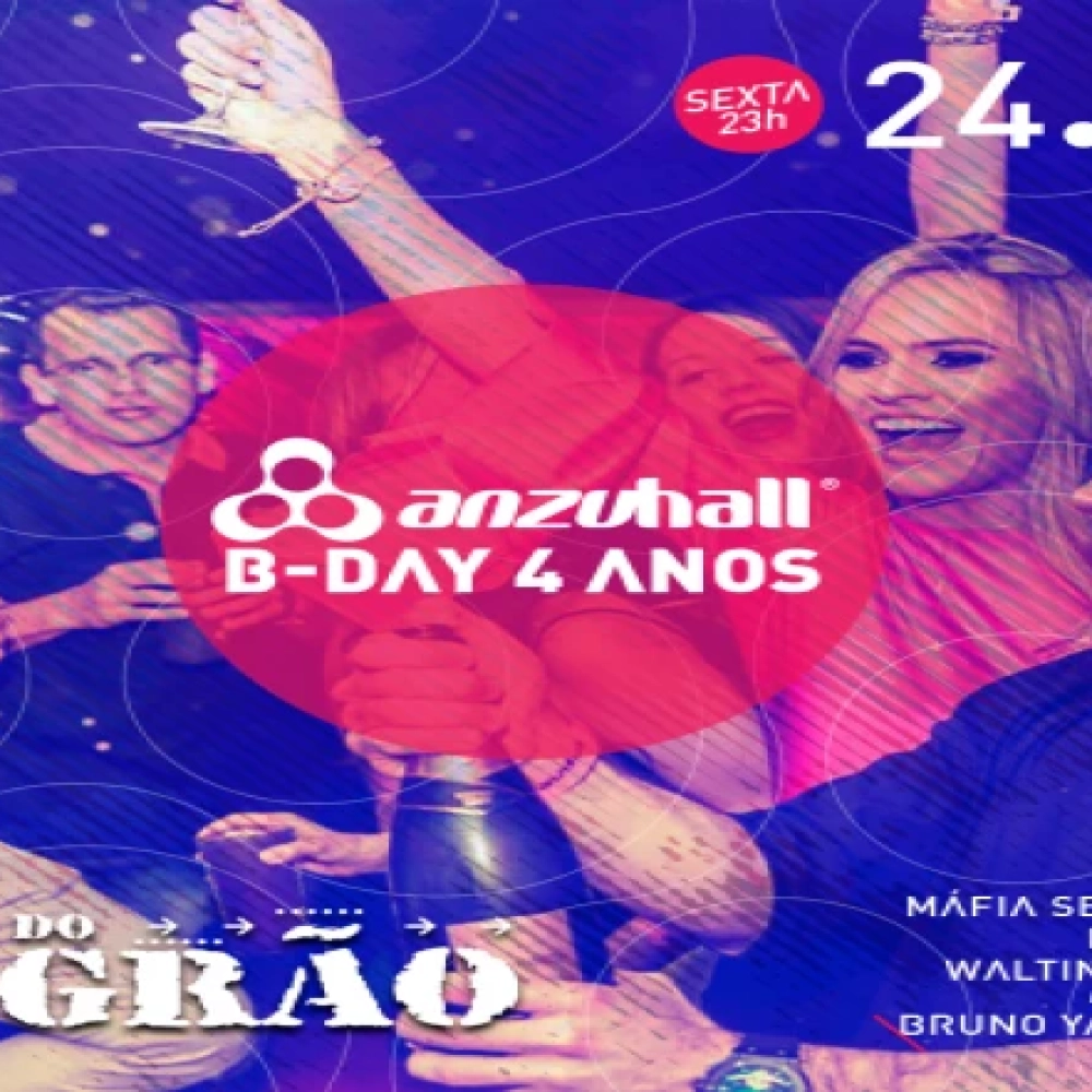 Anzuhall terá noite especial para comemorar o aniversário de 4 anos