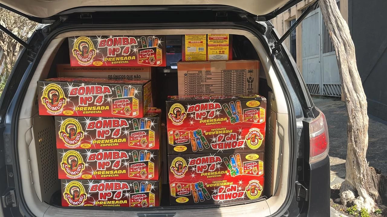 Polícia Civil apreende grande quantidade de fogos de artifício armazenados ilegalmente de Sorocaba