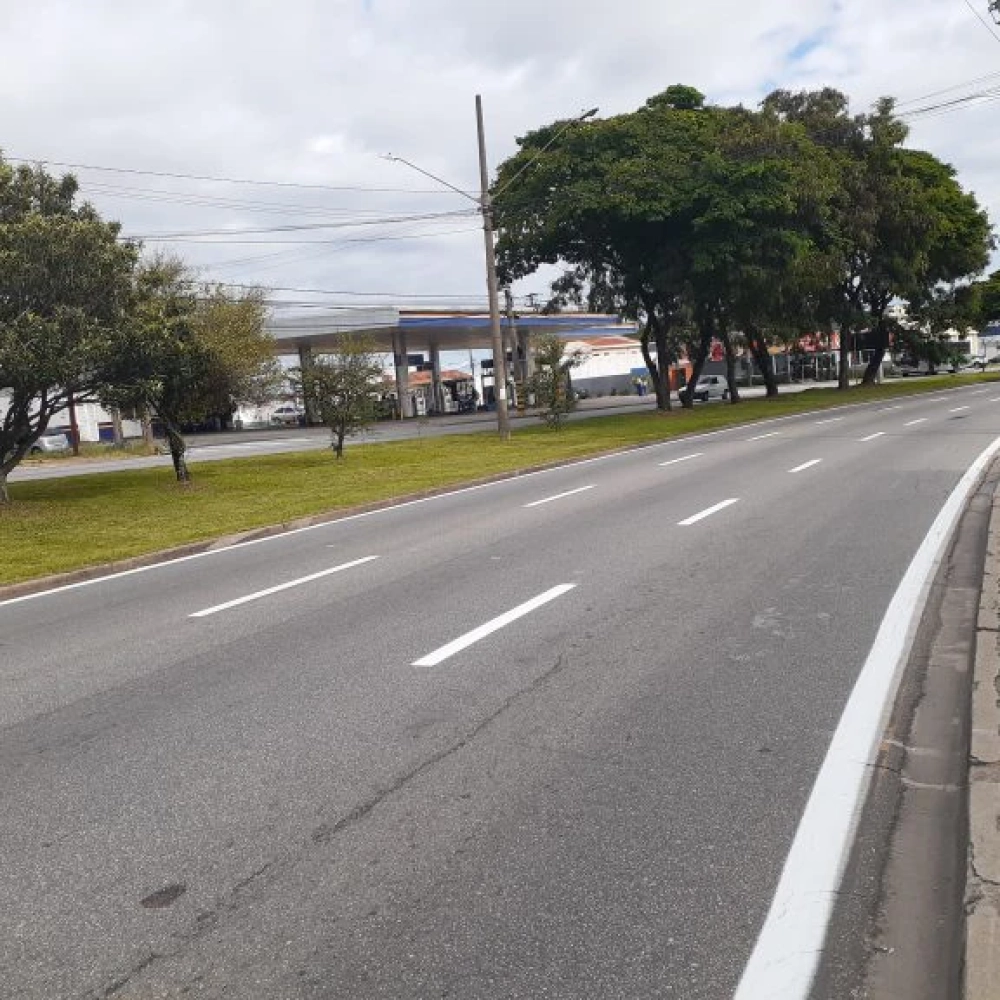 Av. Armando Pannunzio tem sinalização de solo reforçada
