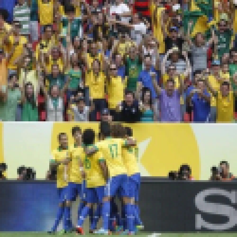 Brasil estreia com vitória por 3 a 0