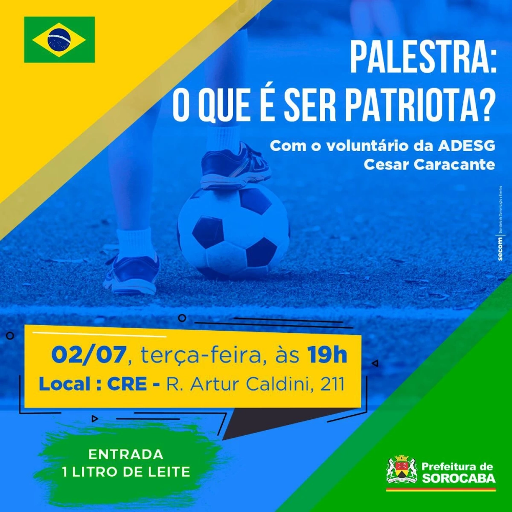 CRE recebe palestra sobre patriotismo