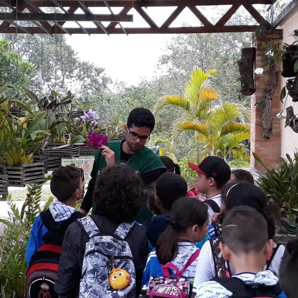 Crianças de Tatuí são guiadas em passeio gratuito no Jardim Botânico