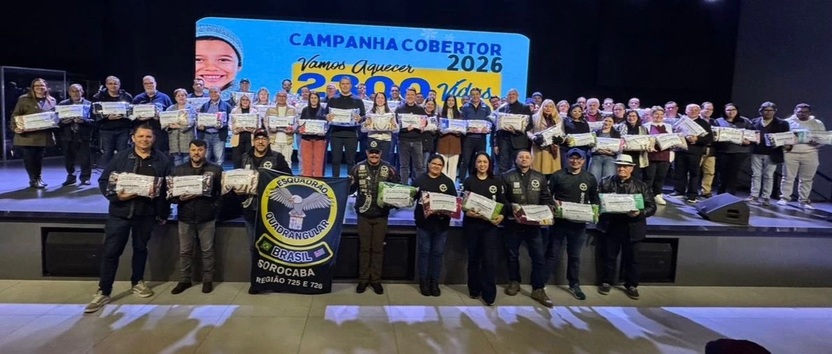 Igreja Quadrangular de Sorocaba arrecada 2.300 mil cobertores em campanha solidária