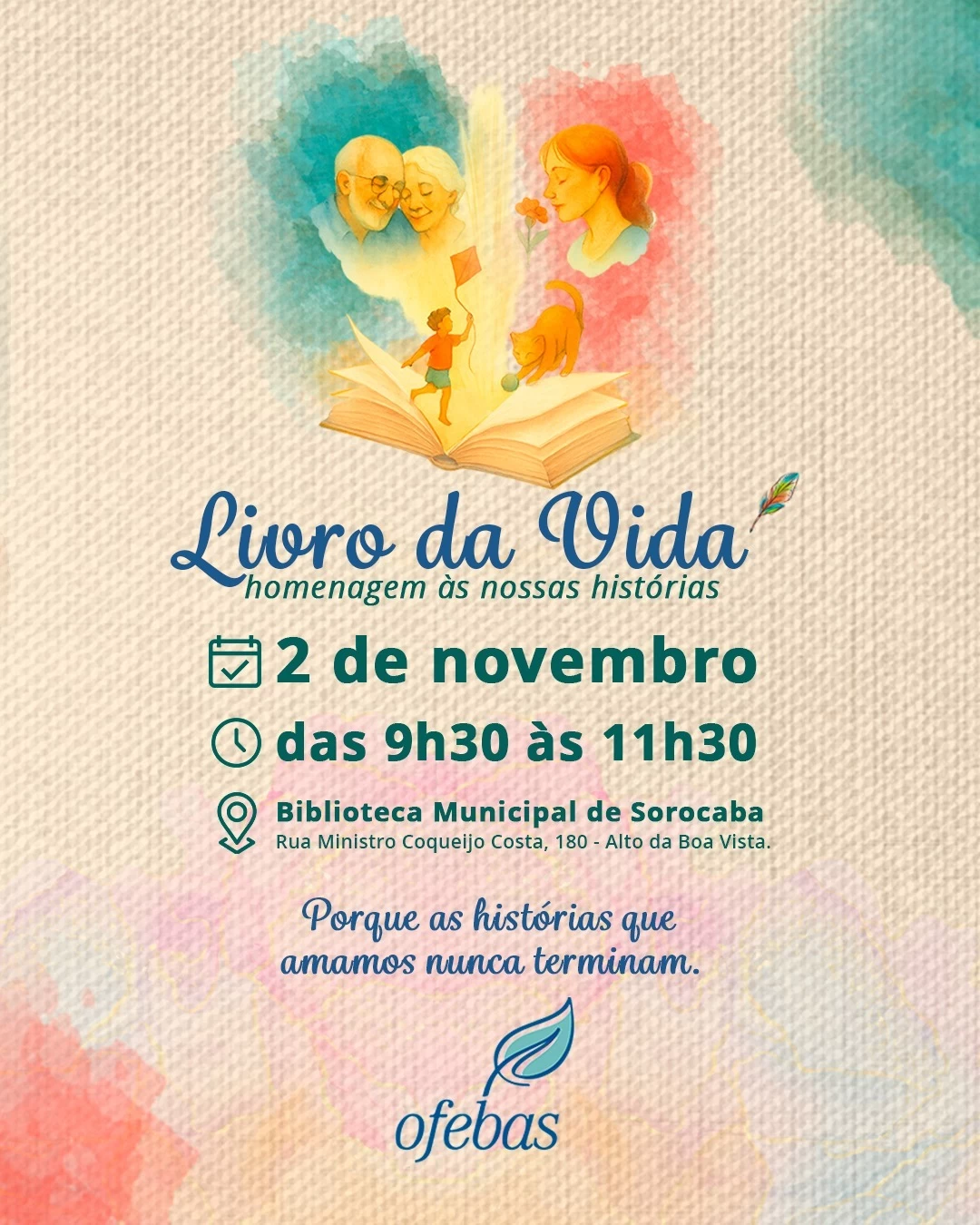 No domingo de Finados, Ofebas promove experiência coletiva com escultura em forma de livro