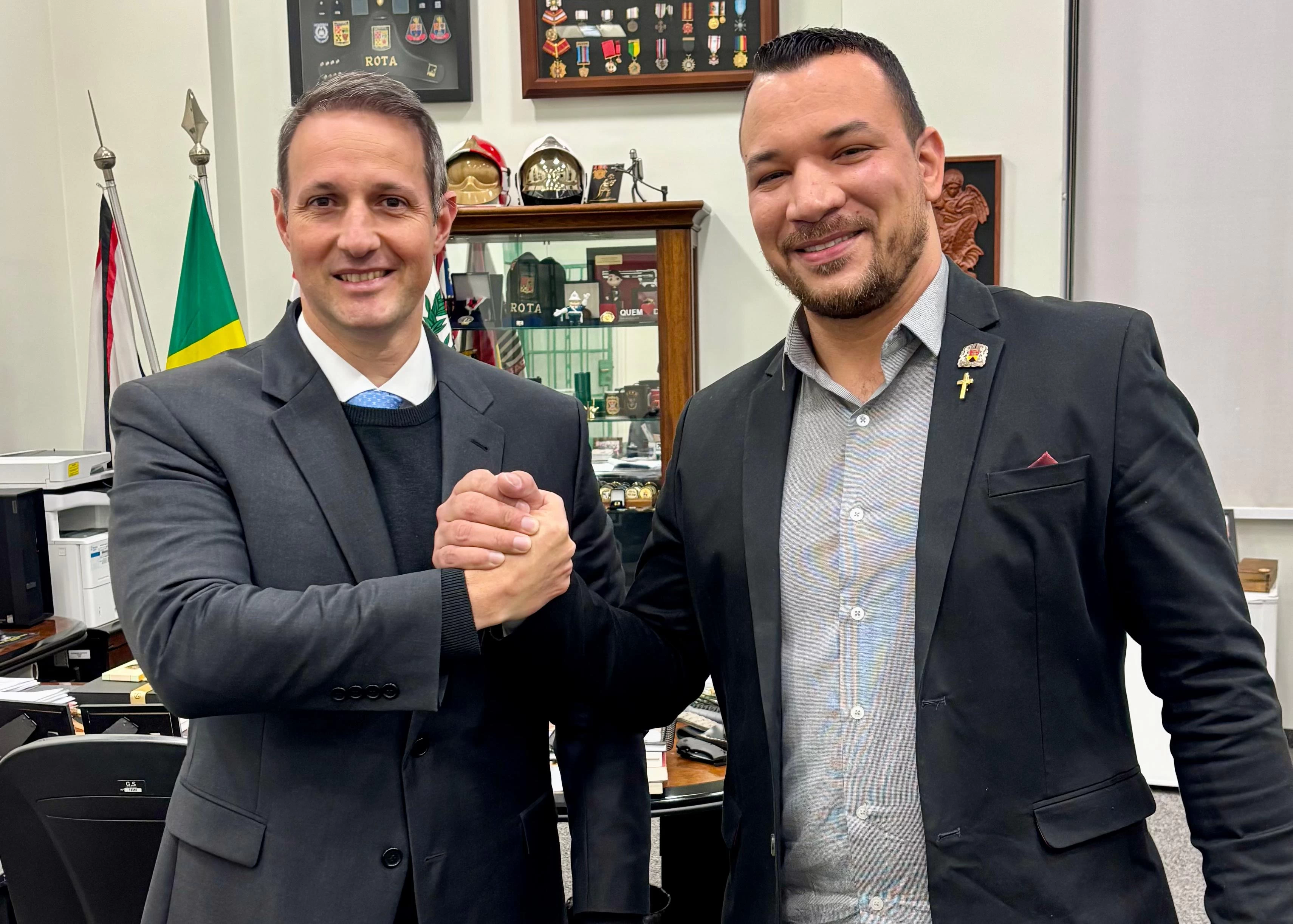 Dylan Dantas e Derrite se reúnem em São Paulo e tratam de questões de segurança