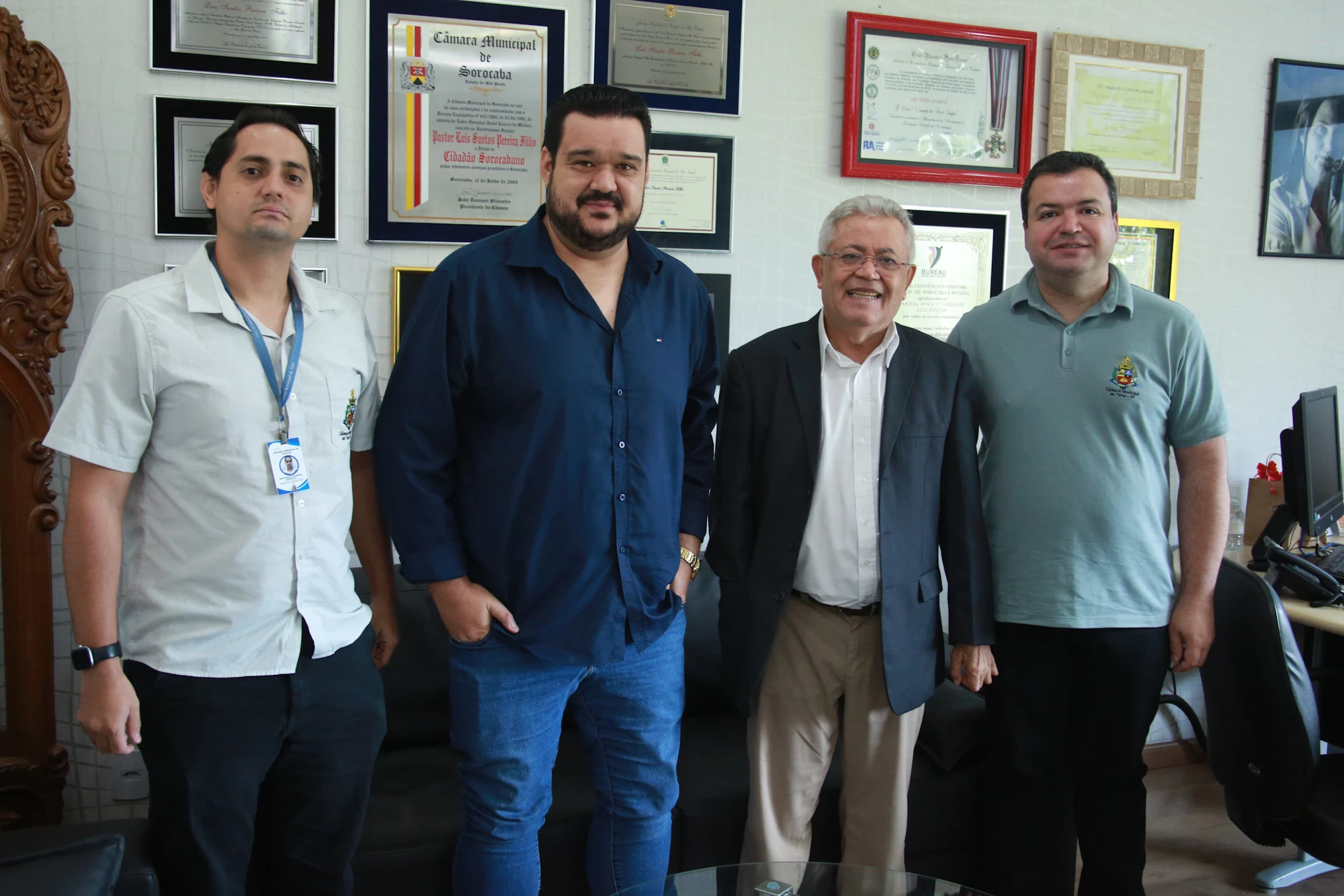 Presidentes das Câmaras de Sorocaba e Tatuí reúnem-se para trocas de experiências sobre gestão legislativa