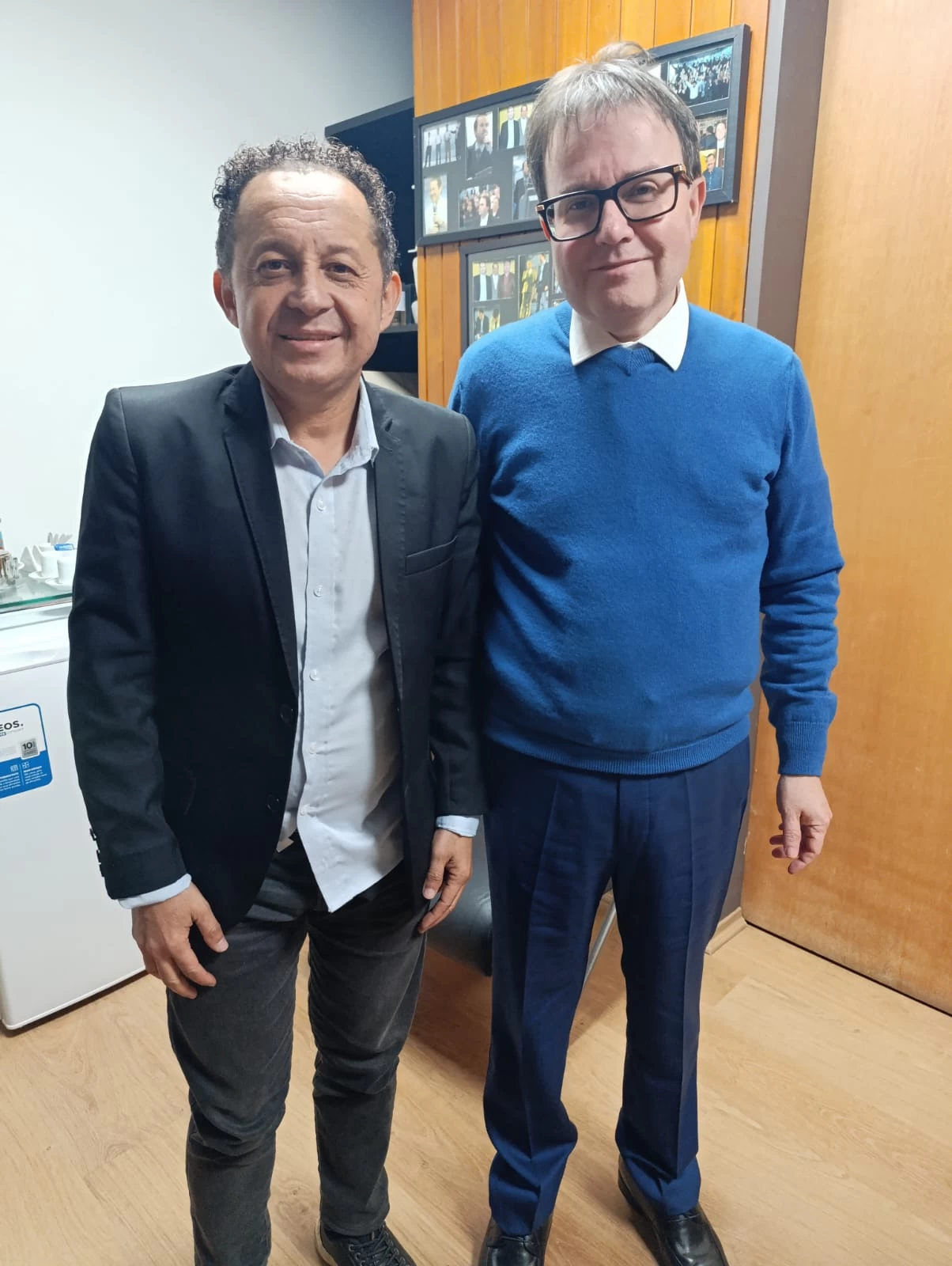 Toninho Corredor é recebido pelo deputado estadual Daniel Soares, em São Paulo