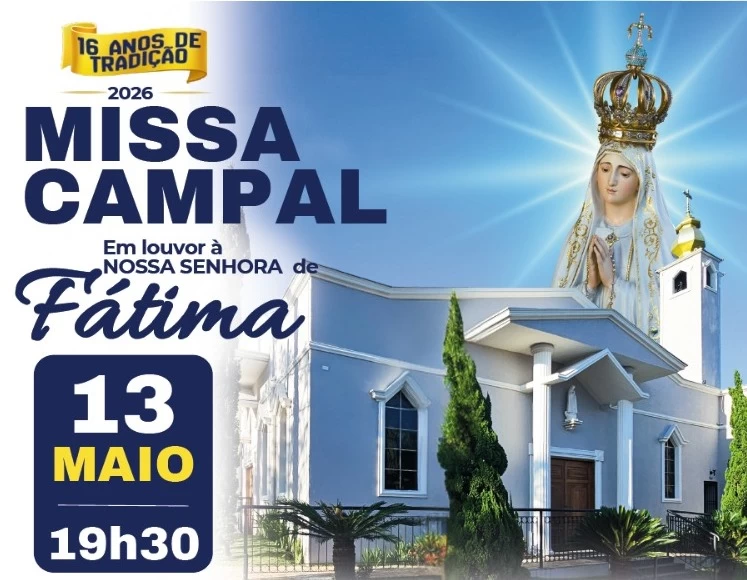 16ª Missa Campal de Nossa Senhora de Fátima deve reunir cerca de 5 mil fiéis