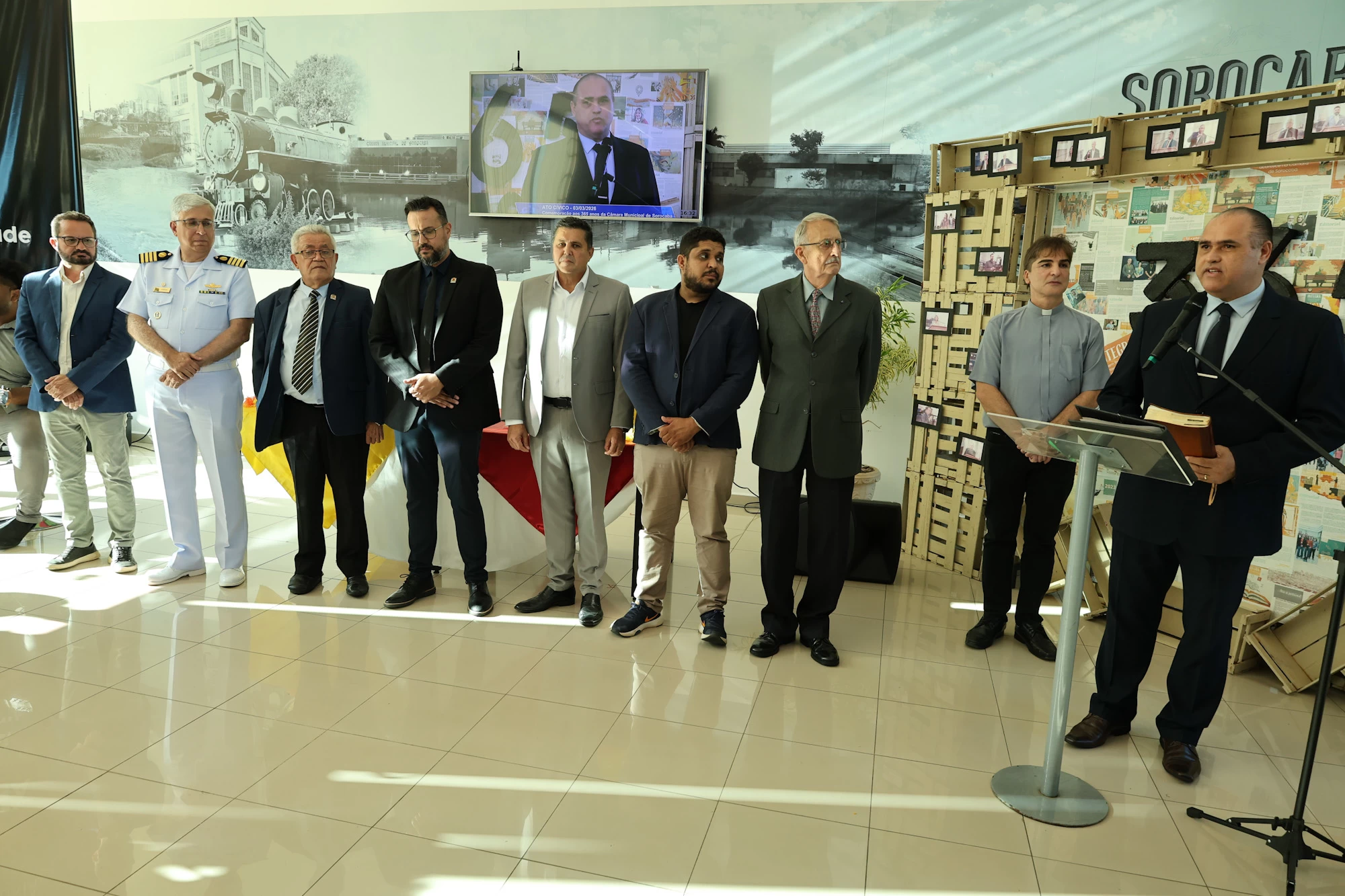 Ato cívico celebra 365 anos de fundação da Câmara Municipal de Sorocaba