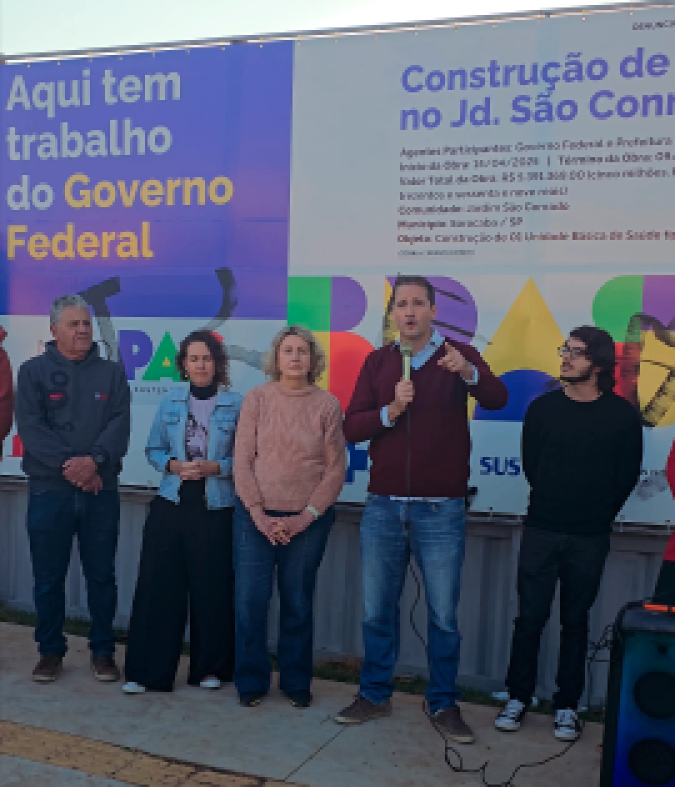 Raul Marcelo marca presença em ato simbólico que dá início às obras da UBS São Conrado com recursos do governo federal