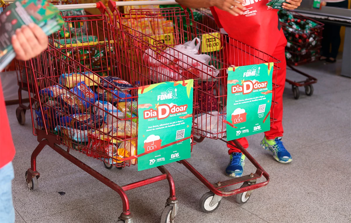 Dia D arrecada alimentos para o Natal Sem Fome neste sábado em Sorocaba