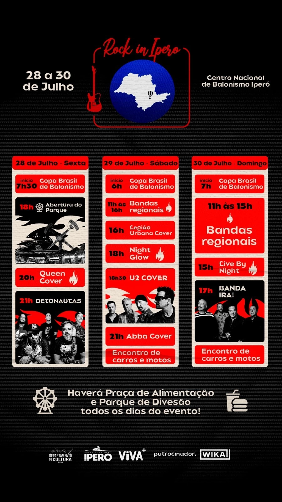 Rock in Iperó traz shows das bandas Detonautas e Ira!