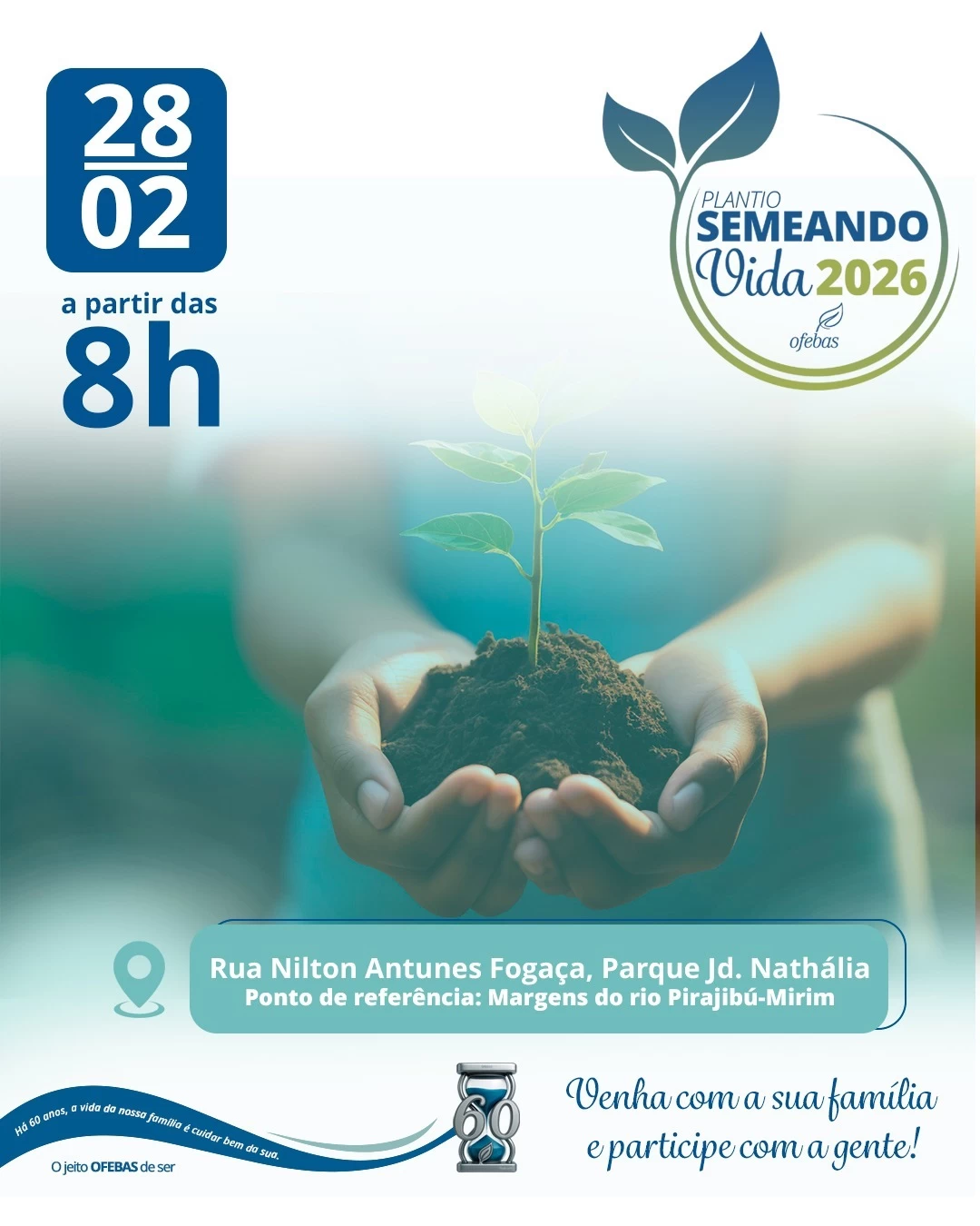 Ofebas promove plantio de mudas na região do Éden, em Sorocaba