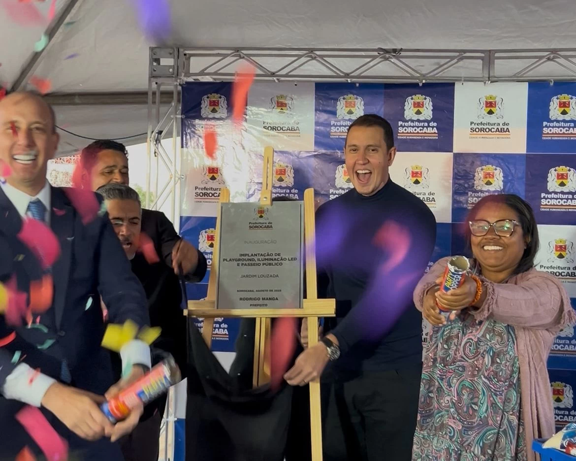 Vereador Caio Oliveira entrega playground e melhorias urbanas na Vila Louzada com apoio de emenda parlamentar
