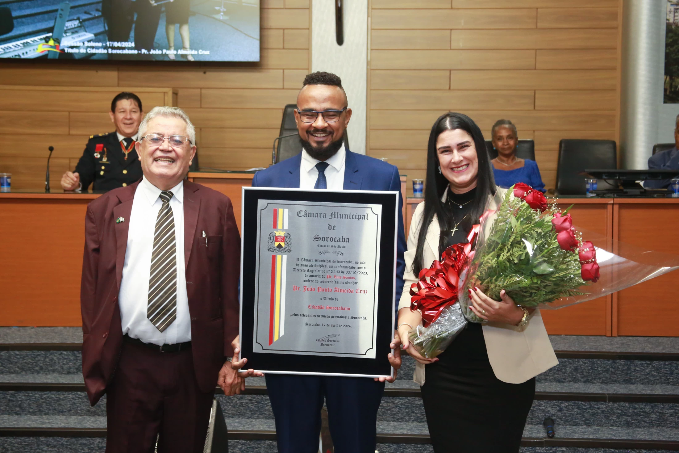 Pastor é homenageado em sessão solene da Câmara de Sorocaba pelo seu trabalho social