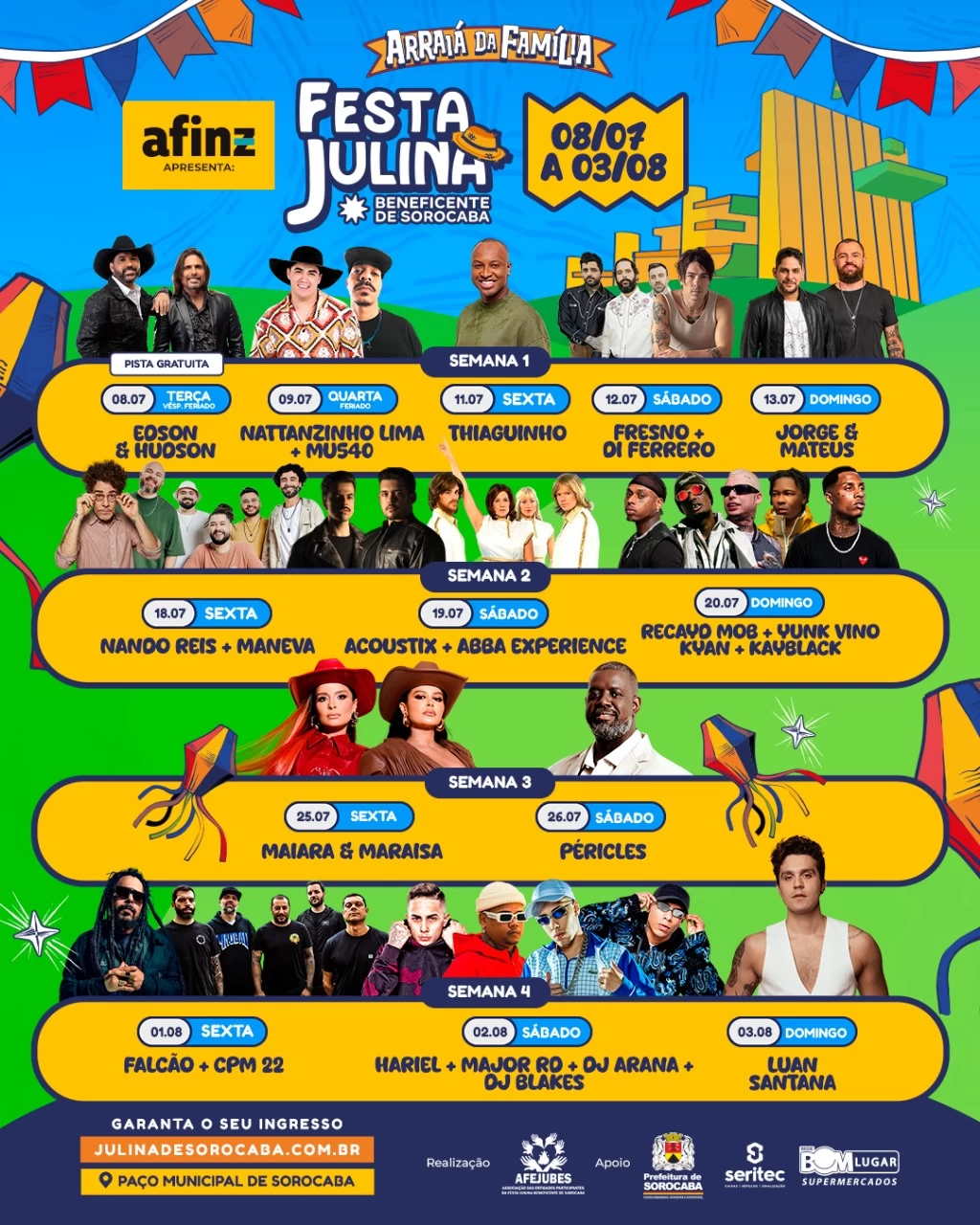 44ª Festa Julina Beneficente de Sorocaba divulga data e atrações