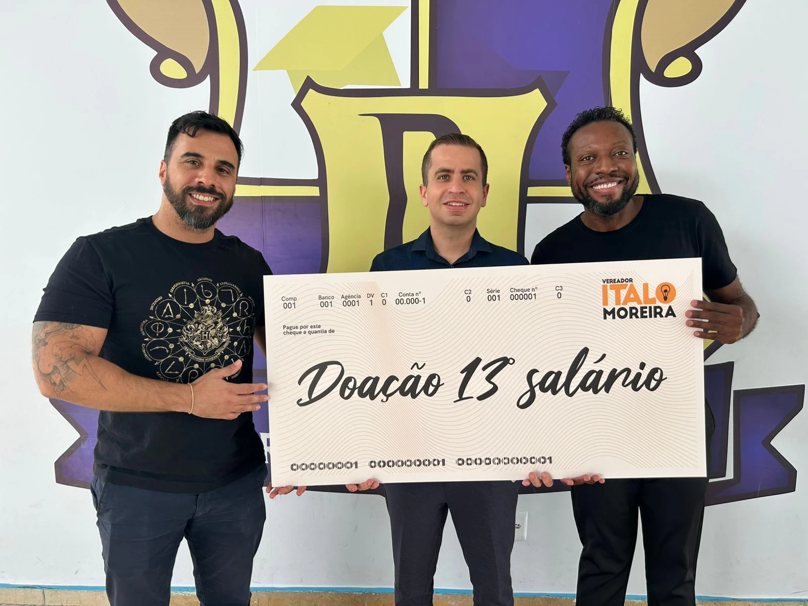 Vereador Ítalo Moreira doa integralmente 13º salário de Vereador para APM de escola municipal de Sorocaba