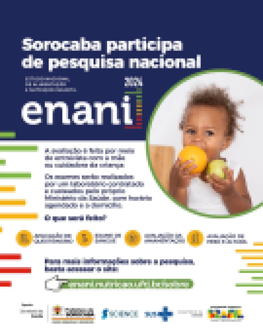 Sorocaba participa de pesquisa nacional sobre nutrição e alimentação infantil