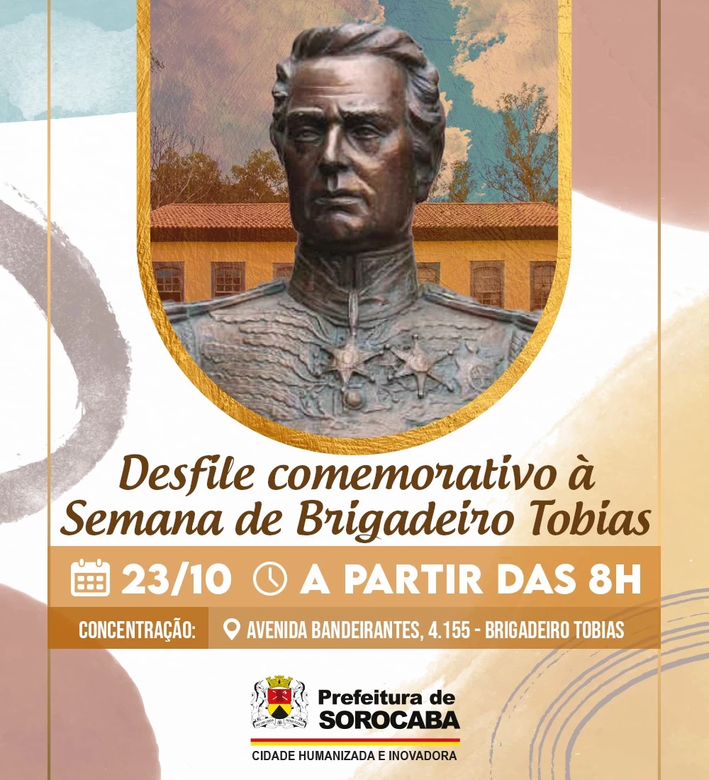 Desfile marca a Semana de Brigadeiro Tobias neste domingo (23)