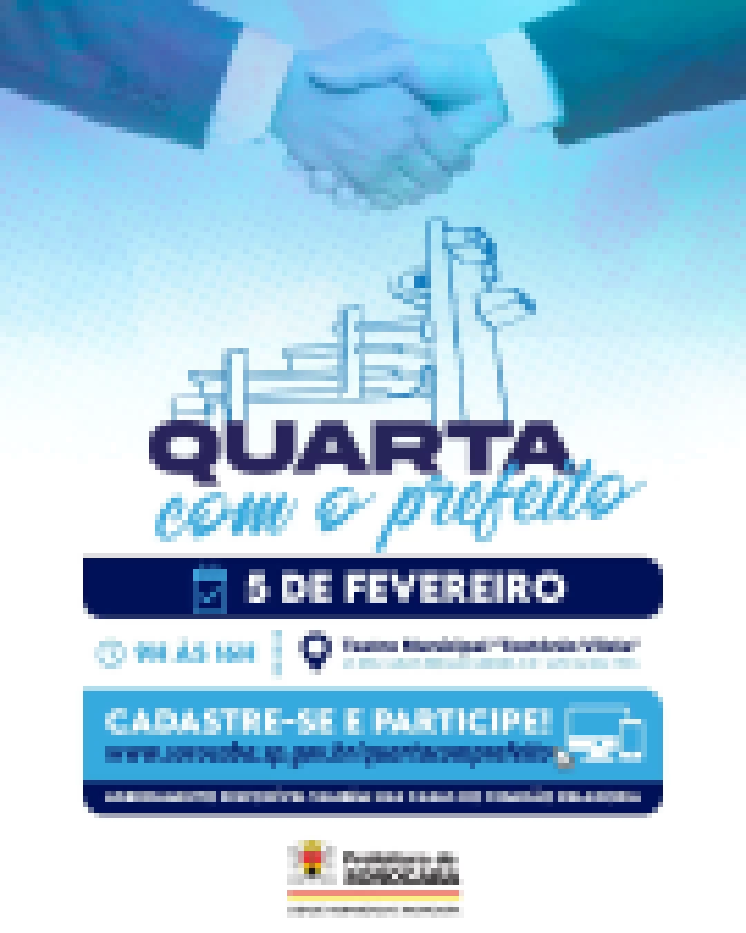 Primeira edição de 2025 do programa “Quarta com o Prefeito” acontece no dia 5 de fevereiro