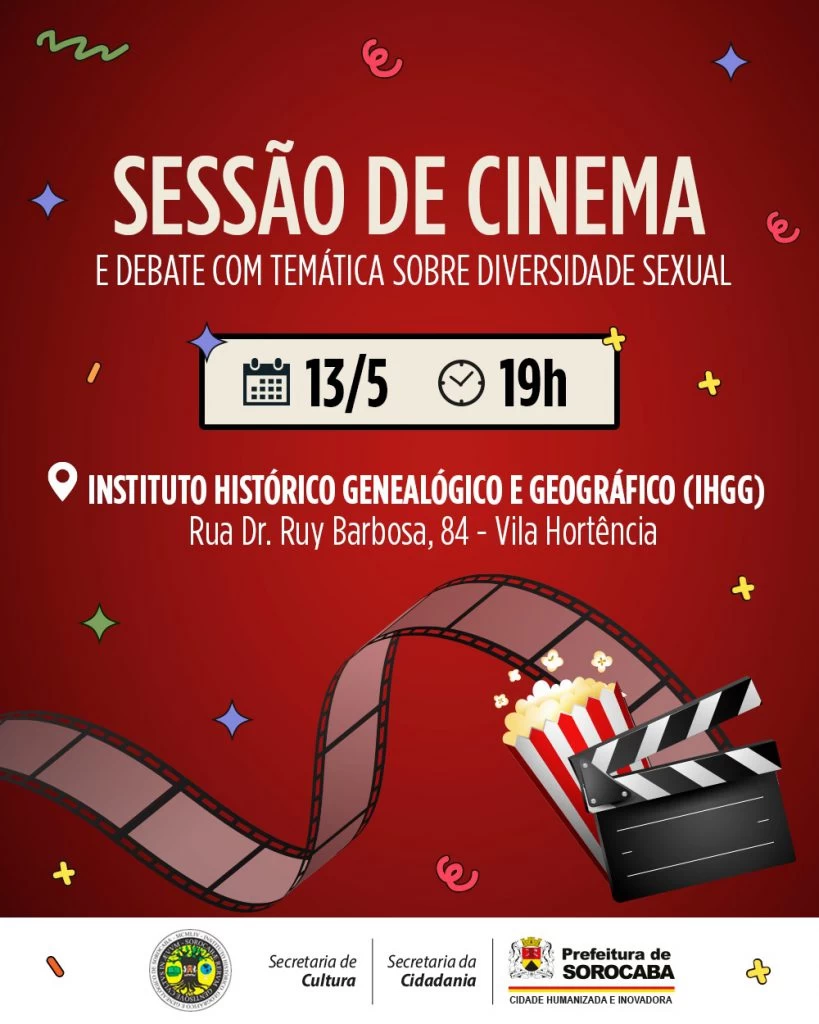 Cinema e debate com temática sobre diversidade sexual são destaque na programação do Instituto Histórico Genealógico e Geográfico de Sorocaba