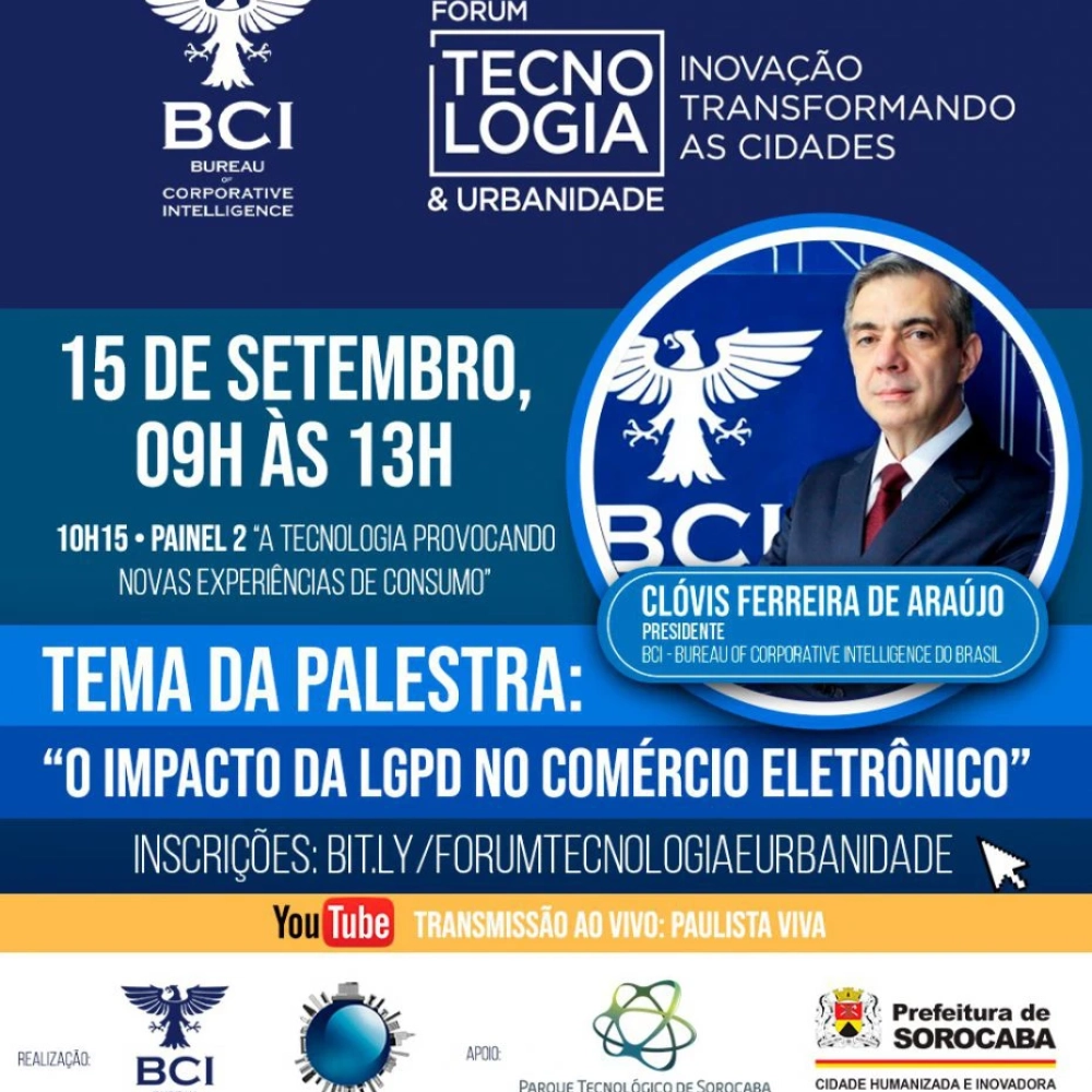 Empresa instalada no Parque Tecnológico de Sorocaba ministra palestra sobre LGPD no comércio eletrônico