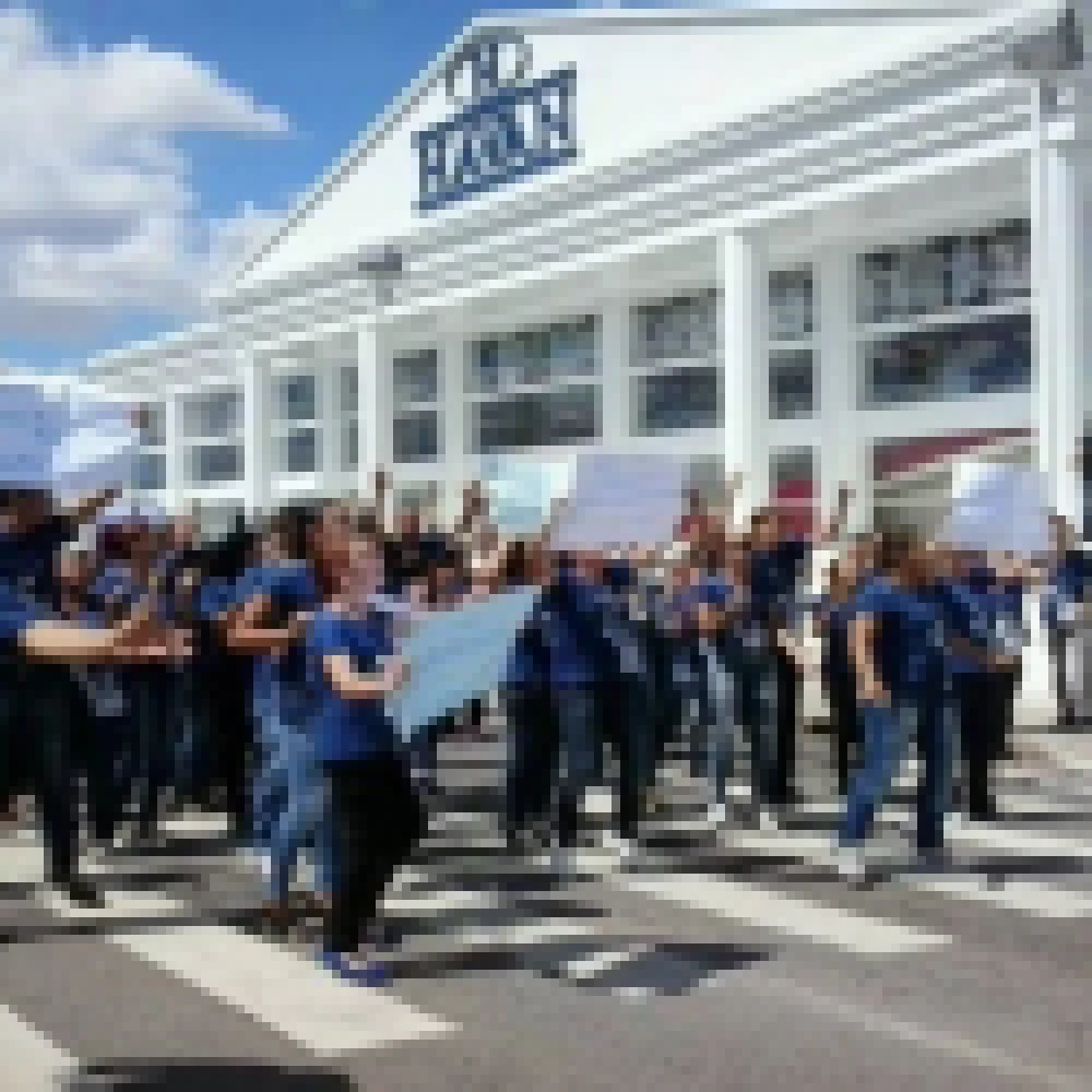 Funcionários da Havan fazem protesto pela abertura da loja