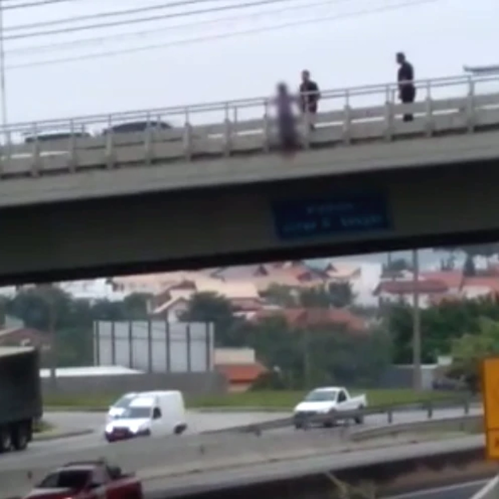 Guarda Civil Municipal impede tentativa de suicídio em pontilhão no Campolim