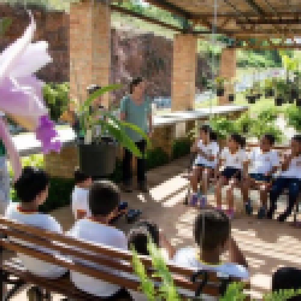 CrianÃ§as de Escola Municipal da Zona Norte conheceram o Jardim BotÃ¢nico de Sorocaba