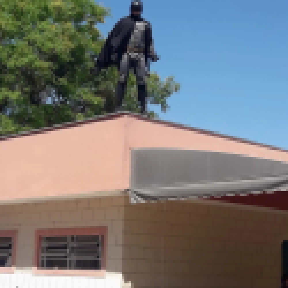 Diretor do CEI 47 se fantasia de Batman e faz a alegria dos alunos em festa do Dia das CrianÃ§as