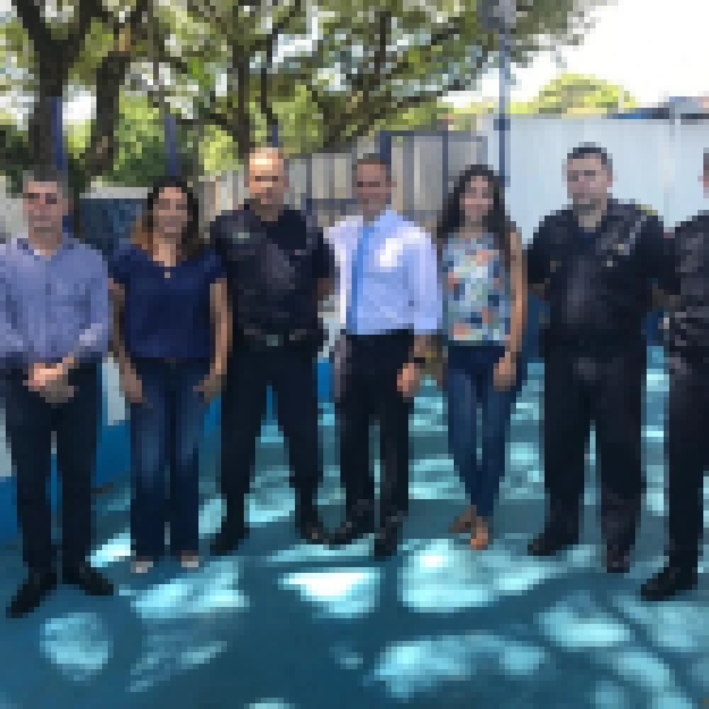 Canil da Guarda Municipal recebe Deputado Federal Guilherme Derrite
