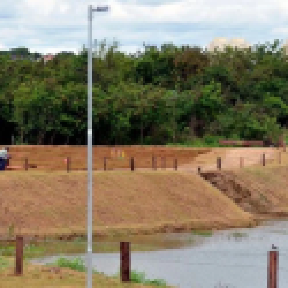 Parque Porto das Ã�guas comeÃ§a a ganhar forma