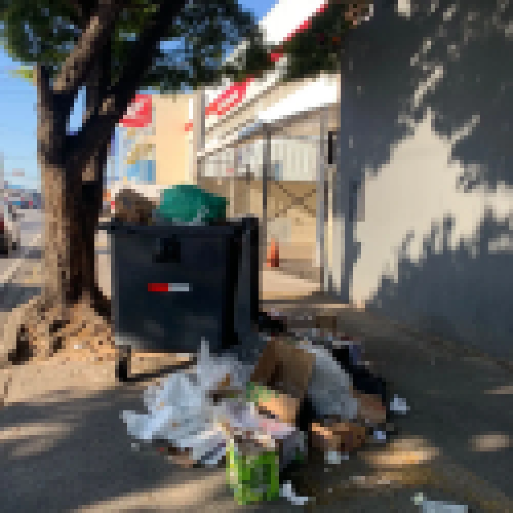 Comerciante reclama da falta de ContÃªineres na Avenida Itavuvu