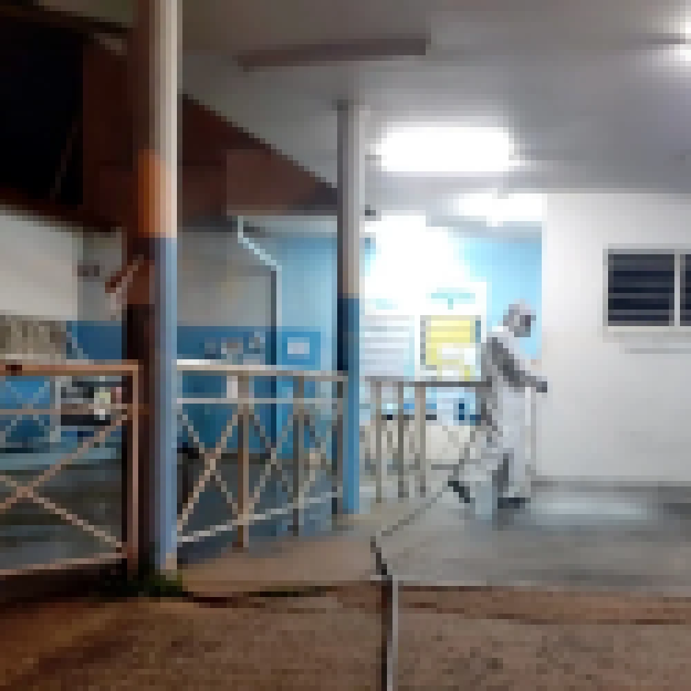 Saae comeÃ§a trabalho de desinfecÃ§Ã£o no P.A. Laranjeiras