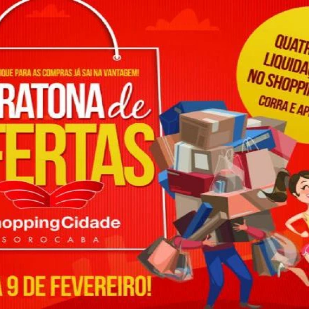Maratona de Ofertas” do Shopping Cidade Sorocaba começa hoje (6/02) -  Jornal Z Norte