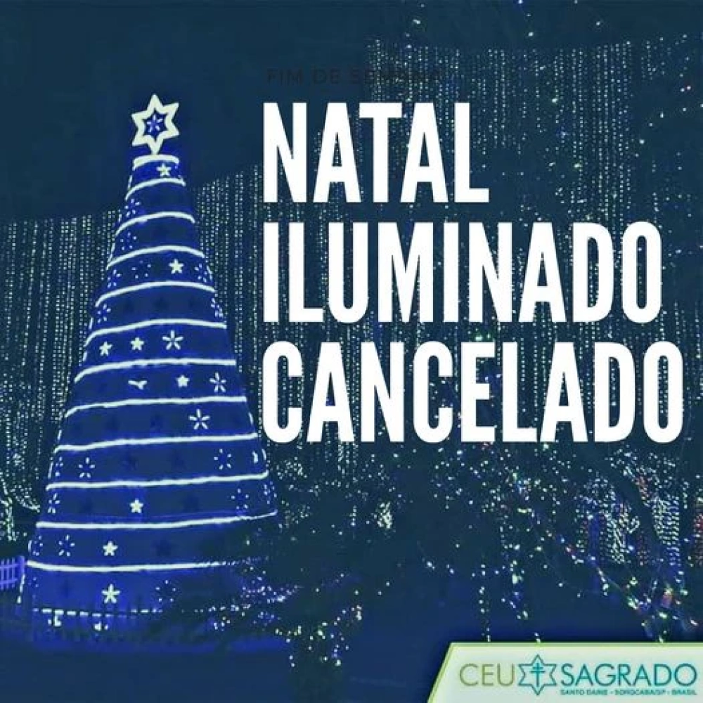 Natal iluminado cancelado