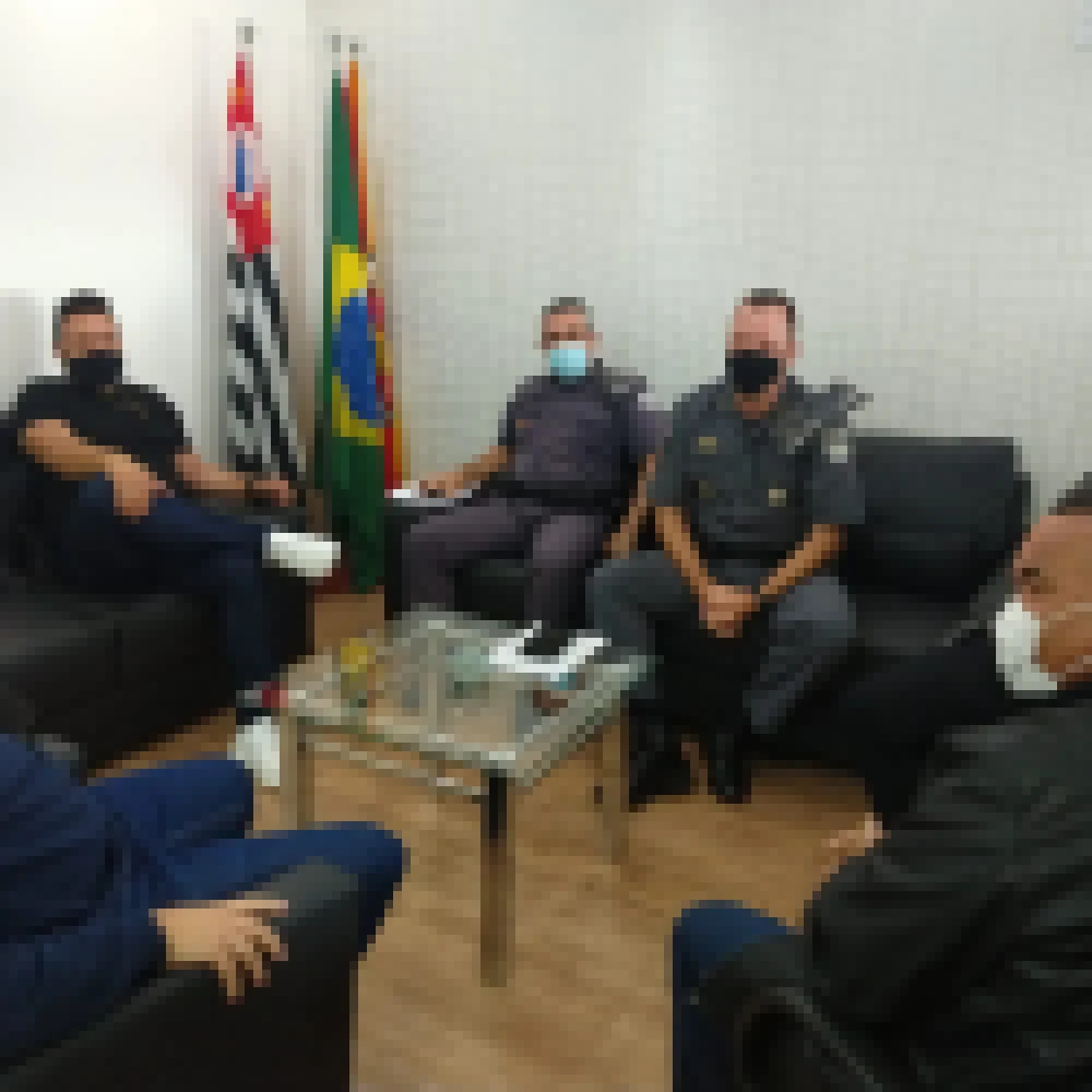 Presidente Cláudio Sorocaba se reúne com comando da Polícia Militar