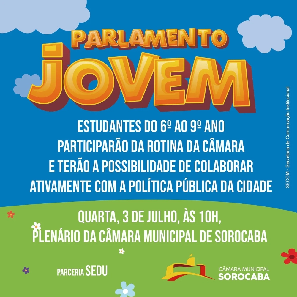 Programa Parlamento Jovem será lançado pela Câmara amanhã