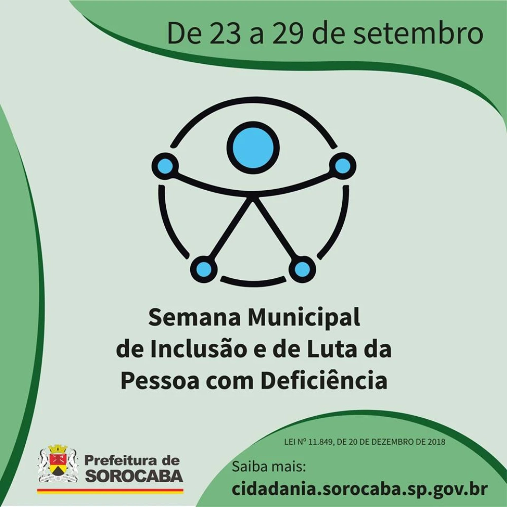Programação no final de setembro marca Semana da Pessoa com Deficiência