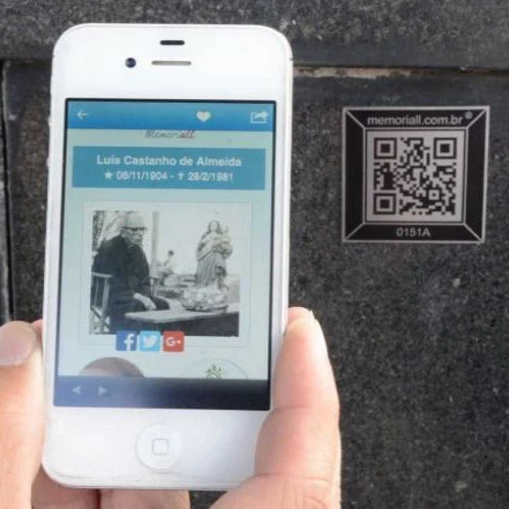 QR Code permite obter informações sobre personalidades sepultadas