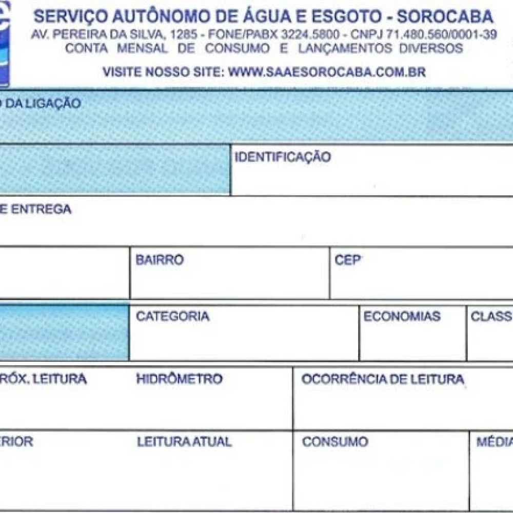 Reajuste anual das tarifas de água e esgoto será de 12,07%