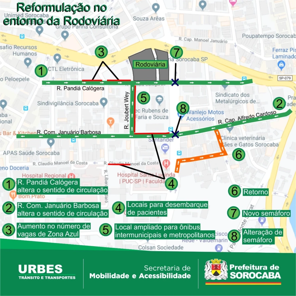 Reformulação no entorno da rodoviária dá mais fluidez ao trânsito e segurança aos motoristas