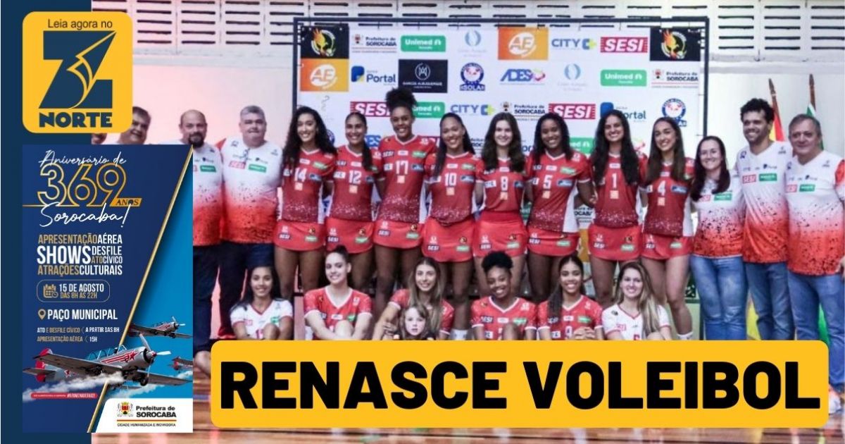 Renasce Voleibol joga contra o Sesi São Paulo em Sorocaba nesta