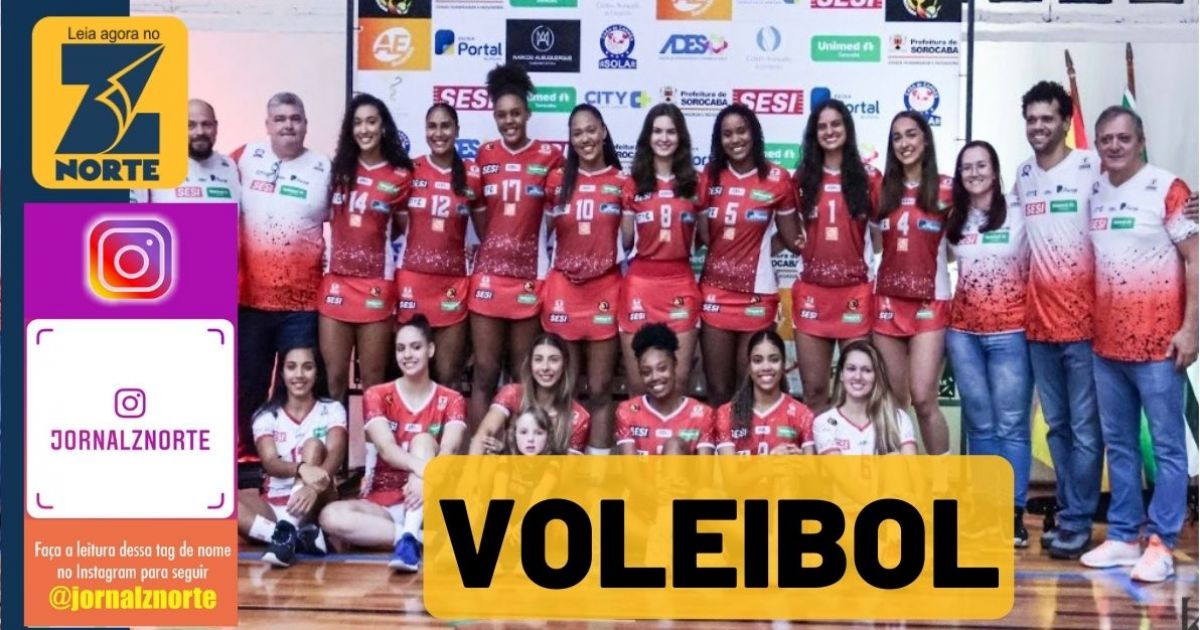 Renasce Voleibol joga contra o Sesi São Paulo em Sorocaba nesta