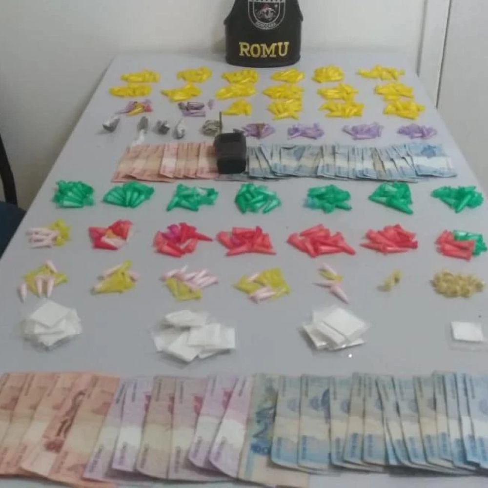 Romu detém dois suspeitos de tráfico no Parque São Bento