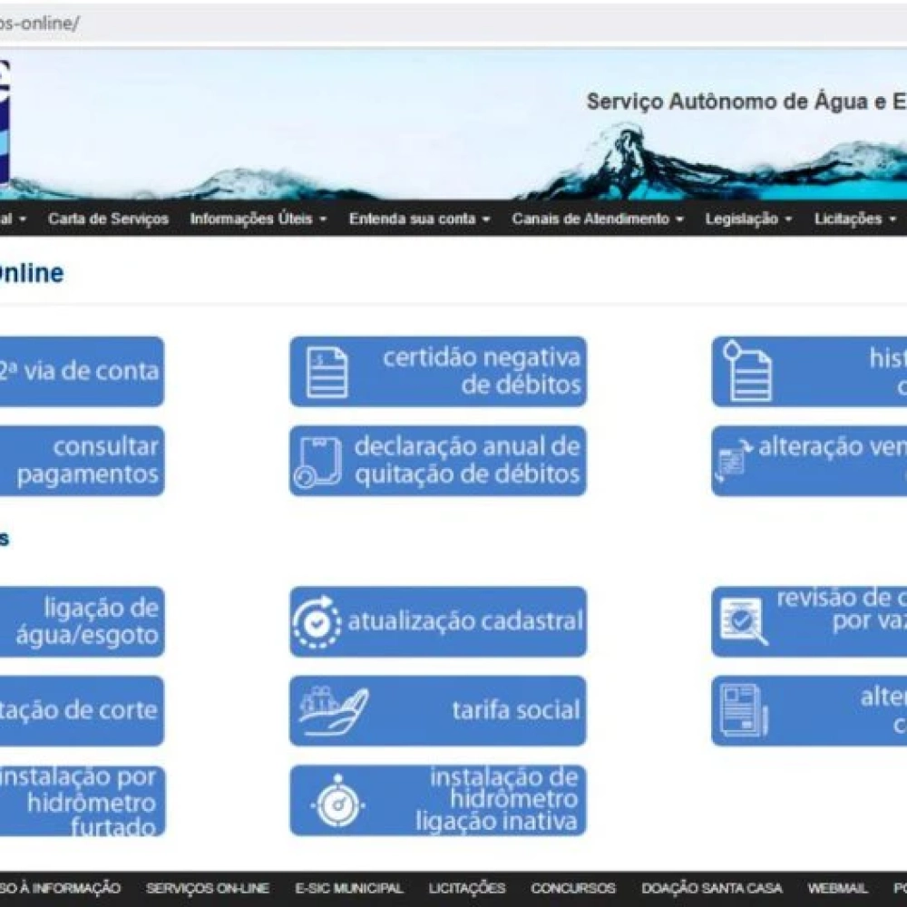 Saae/Sorocaba torna a ampliar serviços on-line disponíveis em sua Agência Virtual 2