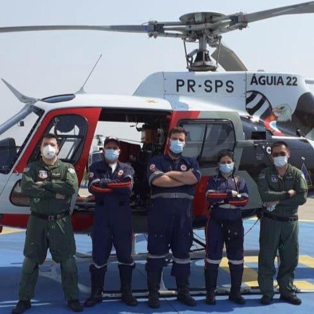Samu de Sorocaba e helicóptero Águia garantem transferência de criança ao GPACI