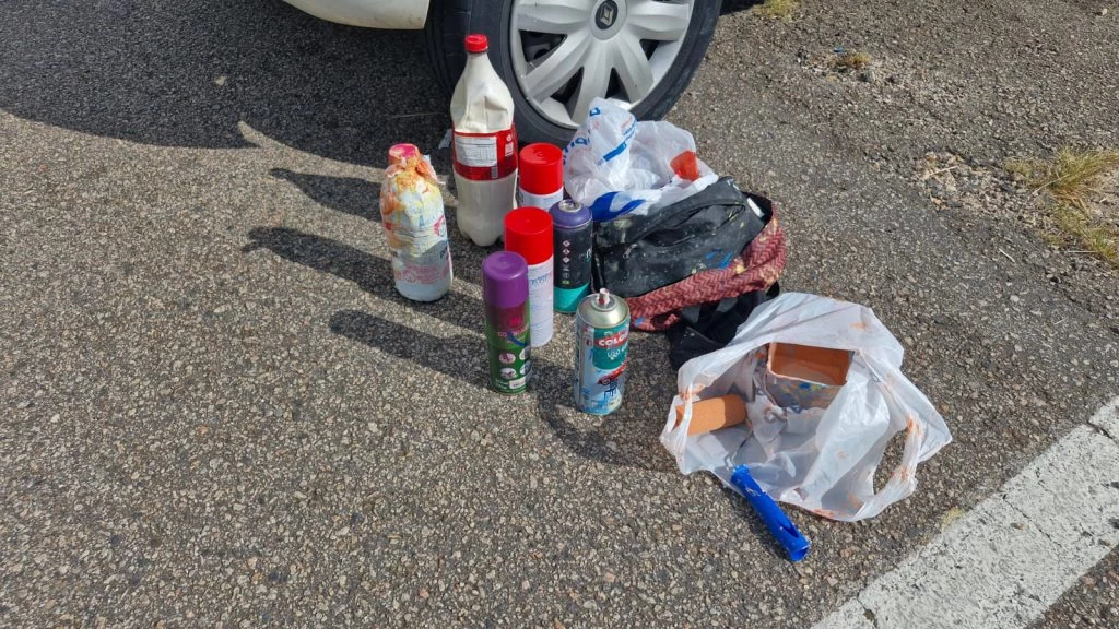 GCM flagra homem pichando muro de instalações do Saae/Sorocaba na Vila Barão